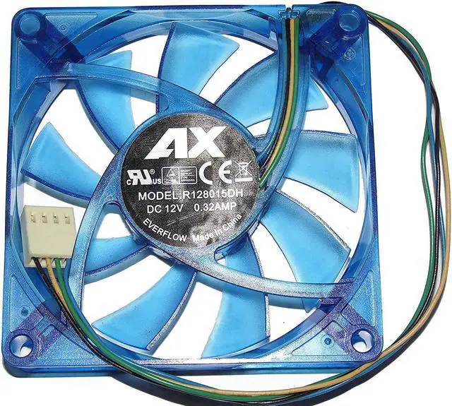 Main image of Sunnystar 8cm R128015DH 12V 0.32A 4Wire Pc Cpu case Cooler Fan ax