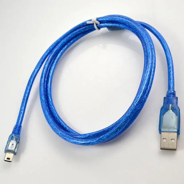 Main image of 5 FT USB 2.0 A MALE TO MINI B 5-PIN MALE PC DATA CABLE