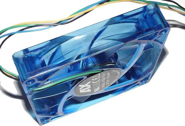 Alt view image 3 of 3 - Sunnystar 8cm R128015DH 12V 0.32A 4Wire Pc Cpu case Cooler Fan ax