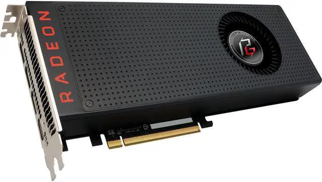 Alt view image 3 of 3 - ASRock Phantom Gaming X Radeon RX Vega 56 DirectX 12 RX VEGA 56 8G 8GB 2048-Bit HBM2 PCI Express 3.0 x16 HDCP Ready Video Card