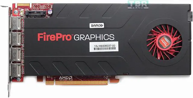 Alt view image 4 of 6 - Barco FirePro Graphic Card - 4 GB GDDR5 - PCI Express 3.0 x16 - Single Slot Space Required