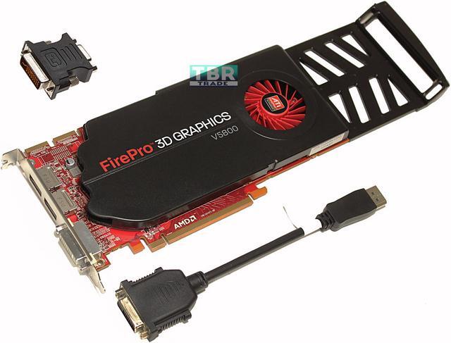 Alt view image 2 of 3 - HP FirePro V5800 Graphic Card - 1 GB GDDR5 - PCI Express 2.0 x16