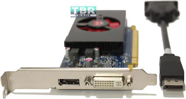 Alt view image 2 of 2 - Perfect working condition. Card comes with DisplayPort to DVI cable and DVI to VGA adapter