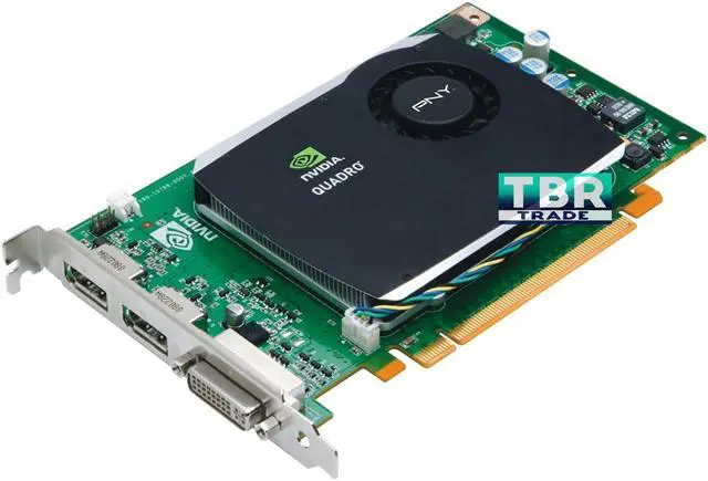 Alt view image 2 of 2 - PNY NVIDIA Quadro FX 580 512MB GDDR3 PCI-E x16 DVI DisplayPort Workstation Graphics Video Card