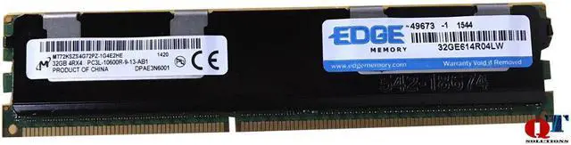 Main image of Micron 1x32GB ECC DDR3L-1333 PC3L-10600R Registered DIMM MT72KSZS4G72PZ-1G4E2HE