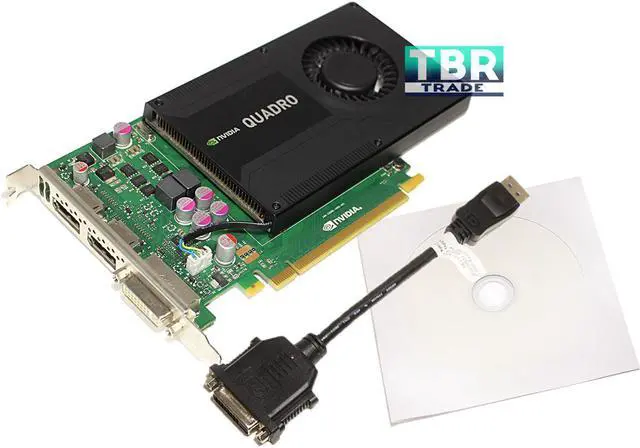 Alt view image 3 of 3 - Nvidia Quadro K2000 2GB GDDR5 128-bit PCI Express 2.0 x16 Full Height Video Card