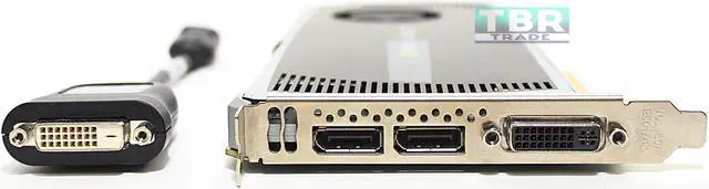 Alt view image 3 of 4 - Nvidia Quadro 4000 2GB GDDR5 256-bit PCI Express 2.0 x16 Full Height Video Card with Rear Bracket