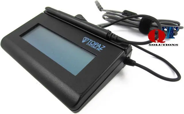 Main image of Topaz SignatureGem LCD 1x5 T-LBK462 Series Virtual Serial via USB BackLit T-LBK462-BSB-R Signature Capture Pad