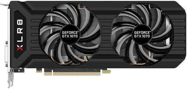 Alt view image 3 of 3 - 8GB PNY GeForce GTX 1070 XLR8 DVI HDMI 3x DisplayPort Overclocked PCI Express x16 VCGGTX10708XPB-OC-BB Graphics Card