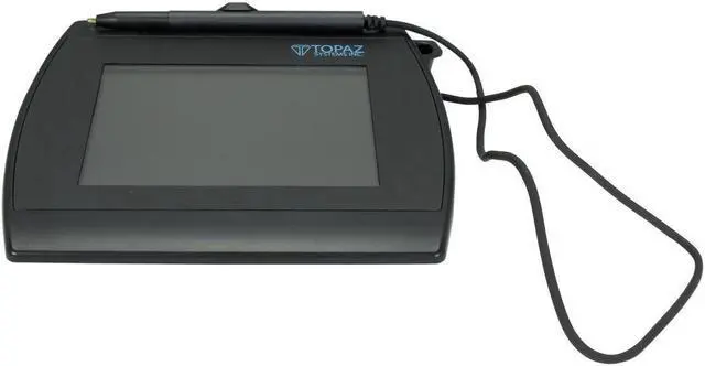 Main image of Topaz SignatureGem LCD 4x5 T-LBK766 Series Dual Serial/USB BackLit T-LBK766-BHSB-R Signature Capture Pad