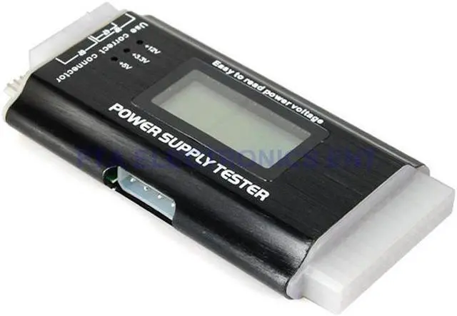 Alt view image 7 of 7 - 20 / 24 Pin PC ITX ATX BTX SATA LCD Computer Current Power Supply Voltage Tester