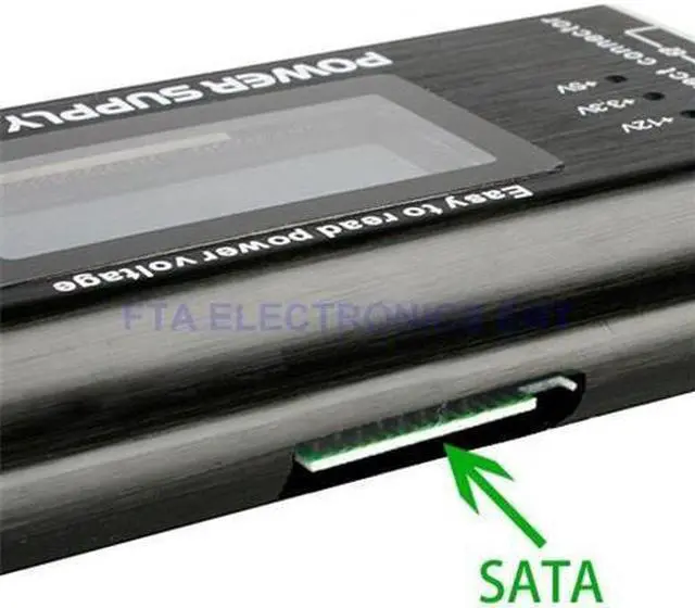Alt view image 3 of 7 - 20 / 24 Pin PC ITX ATX BTX SATA LCD Computer Current Power Supply Voltage Tester