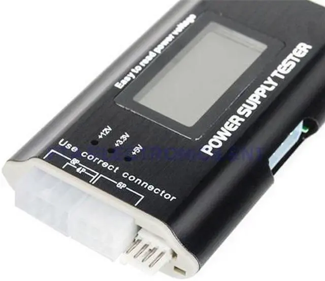 Alt view image 2 of 7 - 20 / 24 Pin PC ITX ATX BTX SATA LCD Computer Current Power Supply Voltage Tester