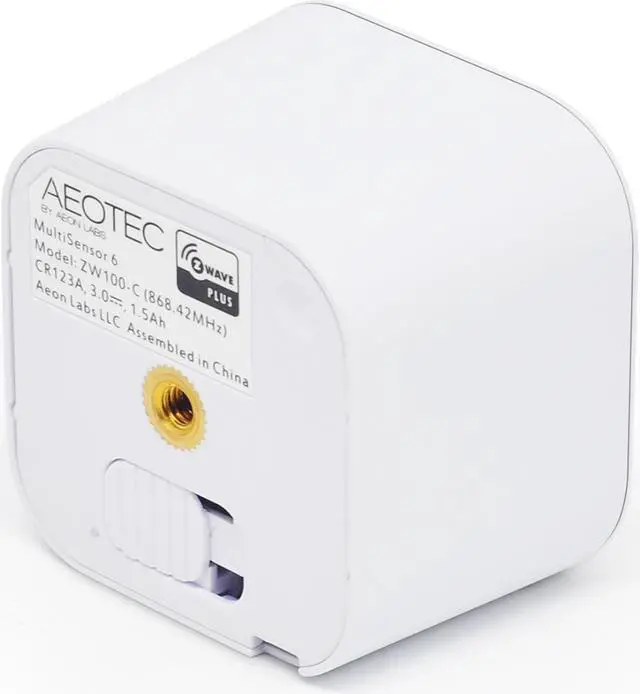 Alt view image 5 of 14 - Aeotec Multisensor 6, Z-Wave Plus 6-in1 motion, temperature, humidity, light, UV, vibration sensor