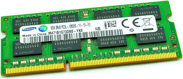 Alt view image 4 of 9 - M471B1G73DB0-YK0 Samsung 8GB DDR3 PC3L-12800S Laptop Sodimm Memory RAM