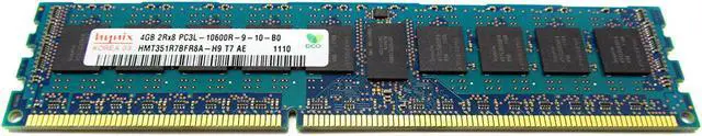 Alt view image 2 of 8 - HYNIXHynix Hmt351R7Bfr8A-H9 Hynix 4Gb (1X4Gb) Pc310600 Ddr31333Mhz 1.35V Sdram Registered Ecc Dual Rank Cl9 240Pin Memory Module