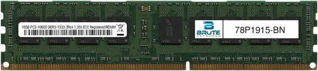Alt view image 4 of 6 - 78P1915 - IBM Compatible 16GB PC3-10600 DDR3-1333Mhz 2Rx4 1.35v Registered RDIMM