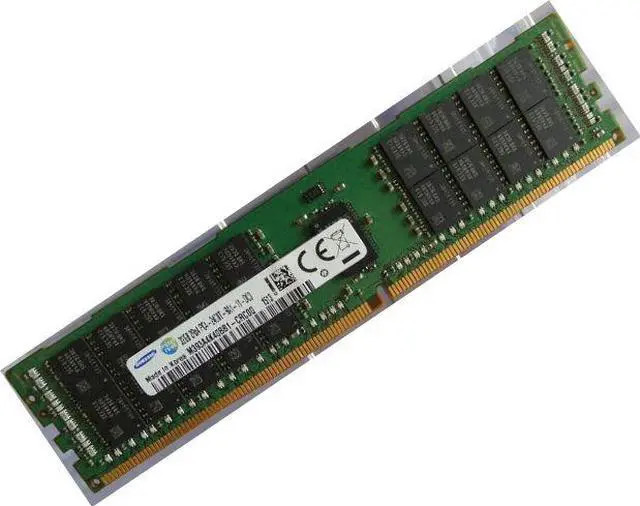 Alt view image 2 of 3 - M393A4K40BB1-CRC0Q Samsung 32GB PC4-19200 DDR4-2400MHz ECC Registered CL17 288-Pin DIMM 1.2V Dual Rank Memory Module