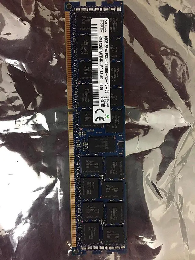 Alt view image 3 of 7 - HYNIXHynix Hmt42Gr7Afr4C-Rd Hynix 16Gb (1X16Gb) Pc314900R 1866Mhz Ecc Registered 2Rx4 Ddr3 Sdram 240Pin Dimm Memory Module