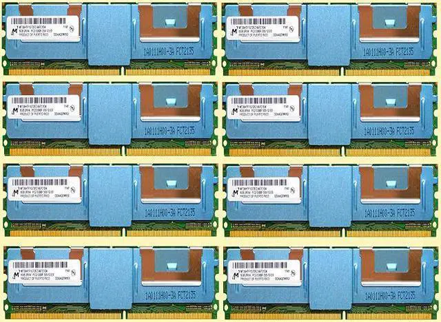 Main image of Dell 64GB Kit ( 8 x 8GB ) DDR2 5300F 677MHz Fully Buffered ECC Server Memory Ram for Dell PowerEdge 1950 2950 6950 Precision 690 T7400 HP Compatible
