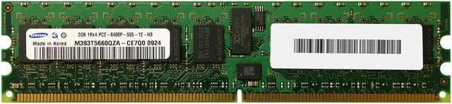 Main image of SAMSUNG MEM DIMM REG 2GB PC2-6400, 256MX4, ROHS M393T5660QZA-CE7Q0
