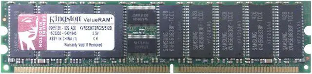 Main image of Kingston 512MB DDR SDRAM Memory Module