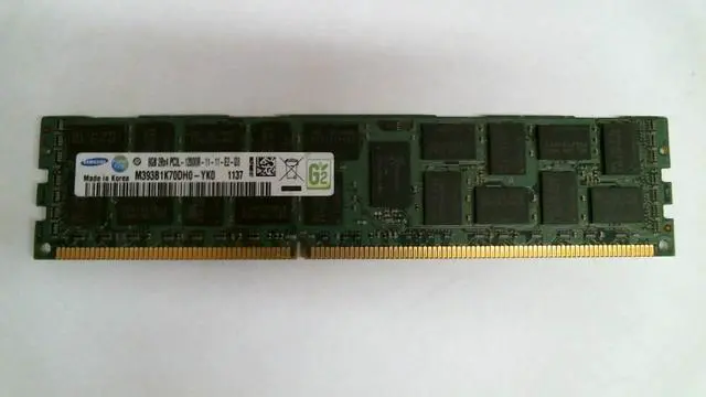 Alt view image 3 of 10 - Samsung M393B1K70DH0-YK0 8GB DDR3 SDRAM Memory Module
