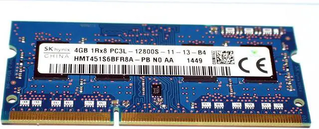 Alt view image 2 of 7 - HYNIX 4GB DDR3 1600MHZ 204-PIN LAPTOP MEMORY HMT451S6BFR8A-PB