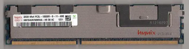 Alt view image 2 of 4 - Hynixhynix Hmt84gr7mmr4a-H9 Hynix 32Gb (1X32gb) Pc310600 1333Mhz Registered Ecc 1.35V Quad Rank Cl9 Ddr3 Sdram 240Pin Dimm Memory Module For Server