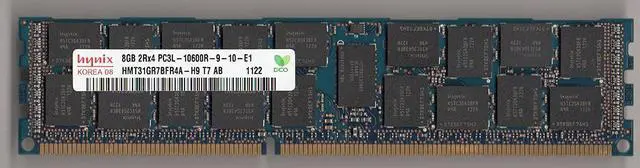 Main image of HYNIX (HMT31GR7BFR4A-H9 T7 AB) PC3L-10600R DDR3 1333 8GB ECC 2RX4 (FOR SERVER ONLY)