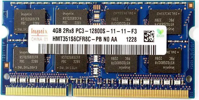Alt view image 3 of 9 - HYNIXHynix Hmt351S6Cfr8C-Pb Hynix 4Gb (1X4Gb) Pc312800S 1600Mhz Ddr3 Sdram 2Rx8 204Pin Unbuffered Cl11 Ecc Sodimm Memory Module