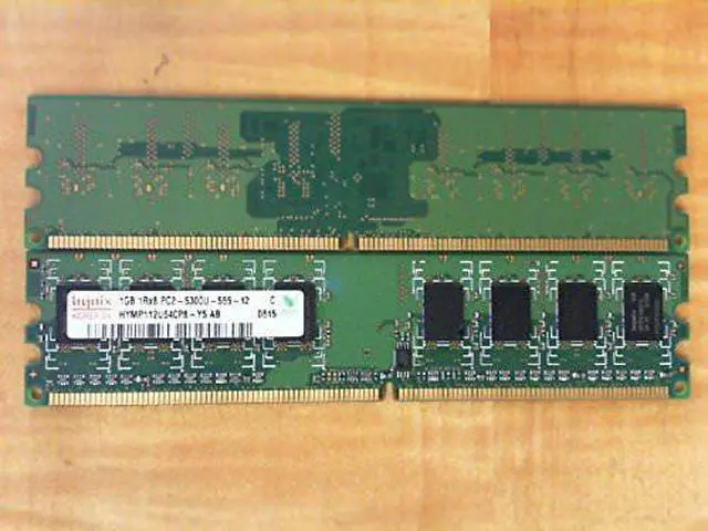 Main image of HYNIX MEM DIMM 1GB PC2-5300 CL5 PB-FREE