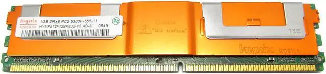 Main image of Hynix 1GB 667MHz PC2-5300F DDR2 ECC ECC/Fully-Buffered CL5 240-Pin Dual Rank DIMM