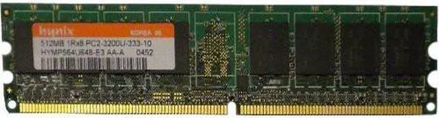 Main image of HYMP564U648-E3 Hynix 512mb Ddr 400mhz Pc2-3200 240pins Cl-3 Ddr2 Non-