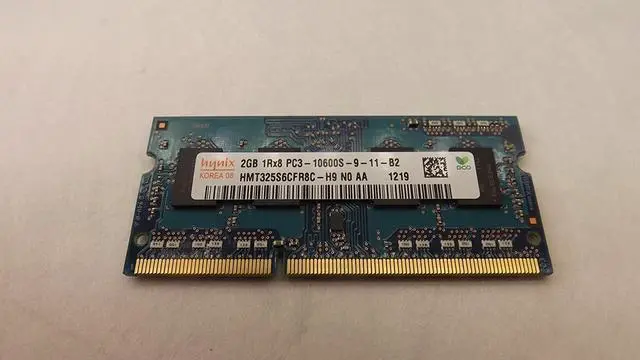 Main image of Hynix PC3-10600S-9-11-B2, HMT325S6CFR8C-H9 2GB Memory Ram T29212