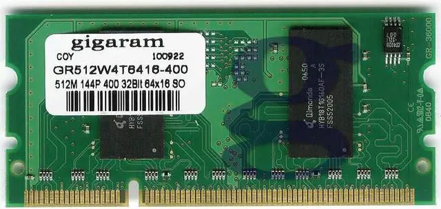 Main image of Gigaram 512MB 144Pin DDR2 Memory for HP LaserJet Printer