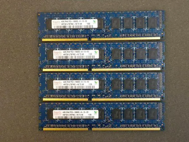 Main image of 16GB(4 X 4GB) PC3-10600 1333MHz Micorn MEMORY MT18JSF51272AZ-1G4D1ZF COMP TO Dell SNPT192HC/4G T110 T110II R210 T310