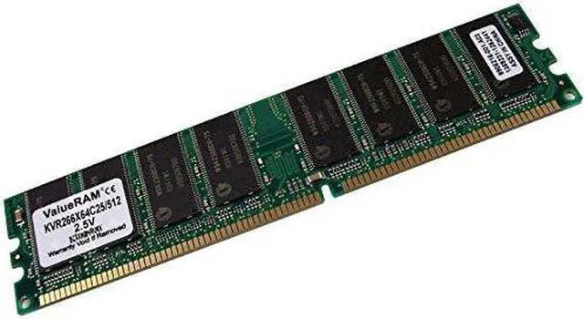 Main image of Kingston 512MB PC2100 DDR 184Pin Memory KVR266X64C25