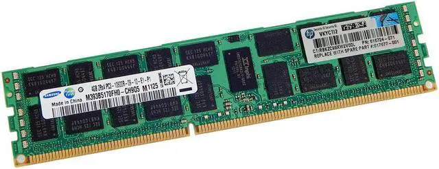 Main image of HP 4GB 1Rx4 PC3L-10600R-09 617677-001 DIMM 616724-071