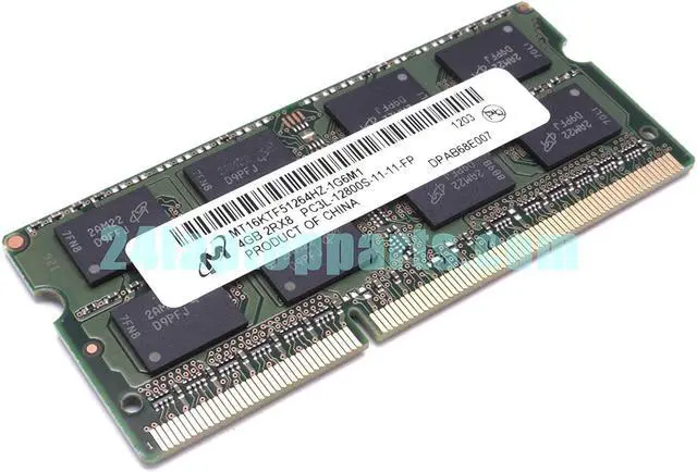 Alt view image 2 of 4 - Micron 4GB PC3-12800 DDR3 1600MHz unbuffered non-ECC MT16KTF51264HZ-1G6M1