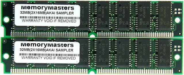 Main image of 32MB 2x16MB SIMM Memory for Akai Sampler MPC2000 MPC2000XL MPC 2000XL S2000 S3000XL CD3000XL S300XL RAM