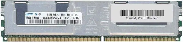 Main image of M395T6553EZ4-CE65 Samsung 512mb Ddr2 667mhz Pc2-5300 240-Pin Ecc Full