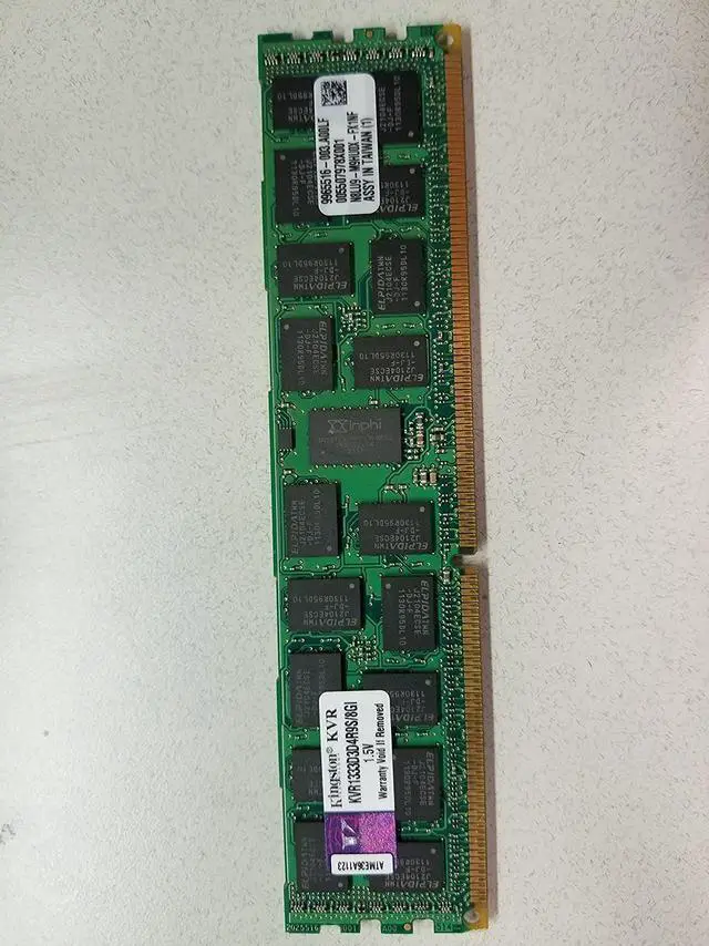 Main image of Kingston KVR1333D3D4R9S/8G DDR3-1333 8GB ECC/REG CL9 Server Memory