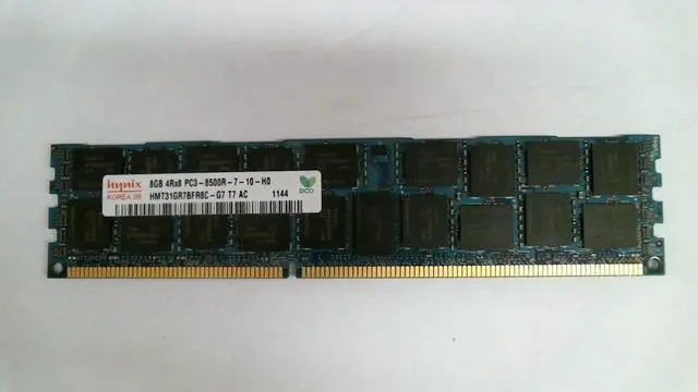 Alt view image 2 of 5 - Hynixhynix Hmt31gr7bfr8c-G7 Hynix   8Gb (1X8gb) Pc38500 1066Mhz   4Rx8 Registered Cl7 Ecc Ddr3 Sdram 240Pin Dimm Memory Module For Server
