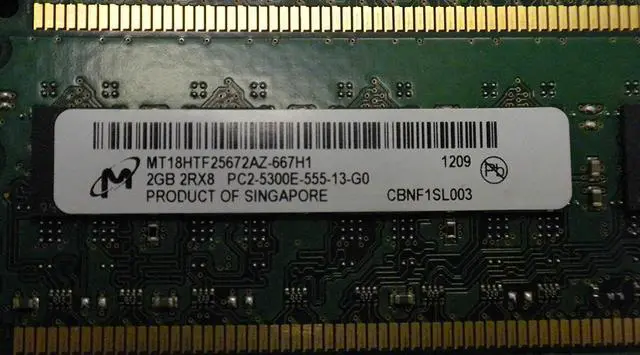 Main image of 8GB 4X2GB RAM PC2-5300E 2RX8 DDR2 ECC Unbuffered For Dell PRECISION T3400 380