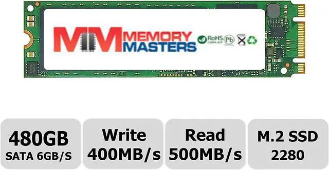 Main image of MemoryMasters Micron Flash 480GB M.2 2280 SATA 6Gb/s Internal SSD(MTFDDAV480MBF)