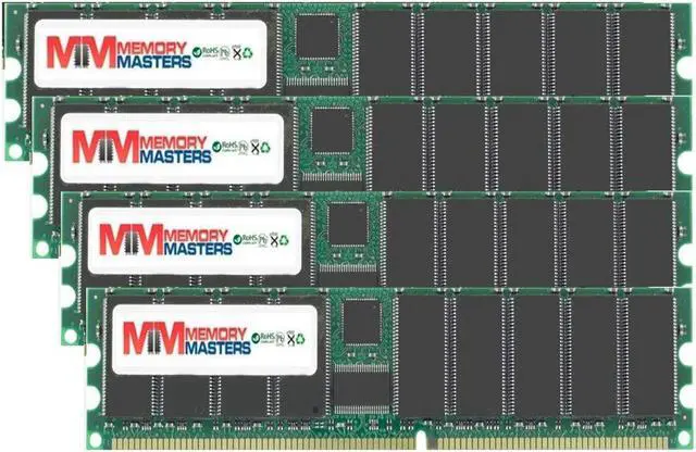Main image of MemoryMasters 4GB 4X 1GB DDR PC3200 4 GB PC 3200 400 Low Density Desktop Memory RAM Dual KIT