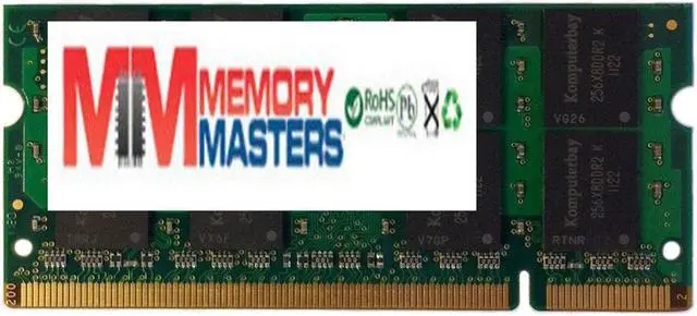 Main image of MemoryMasters 4GB DDR2 SODIMM (200 pin) 667Mhz PC2-5400 / PC2-5300 CL 5.0 1.8v Unbuffered NON-ECC DDR2-667 Memory Module