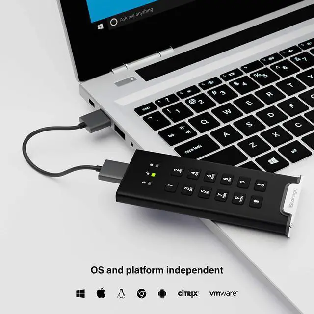 Alt view image 7 of 13 - iStorage diskAshur M2 500GB - PIN authenticated, hardware encrypted USB 3.2 portable SSD. Ultra-fast, FIPS compliant, Rugged & Portable (IS-DAM2-256-500)