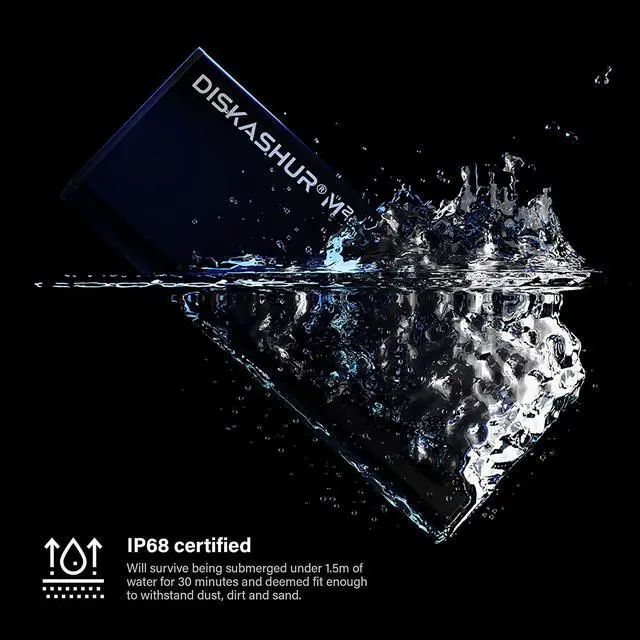 Alt view image 3 of 15 - iStorage diskAshur M2 2TB - PIN authenticated, hardware encrypted USB 3.2 portable SSD. Ultra-fast, FIPS compliant, Rugged & Portable (IS-DAM2-256-2000)